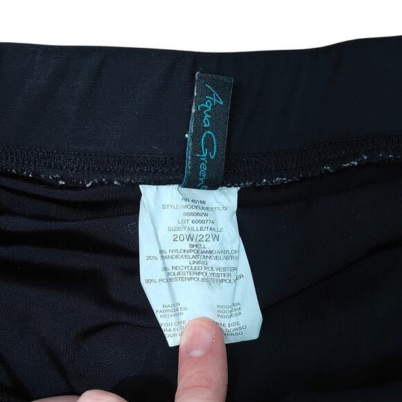 Aqua Green Swim Skirt Black Style 868062W Womens Plus Size 20W/22W - Picture 2 of 4